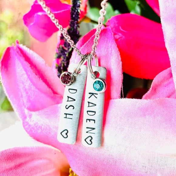 Name Necklace -  Personalized Necklace - Personalized Jewelry - Hand Stamped - Picture 4 of 4